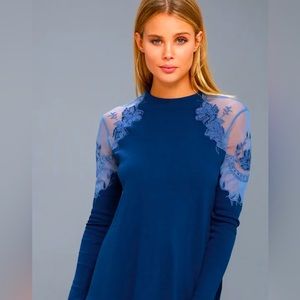 Free people blue top.